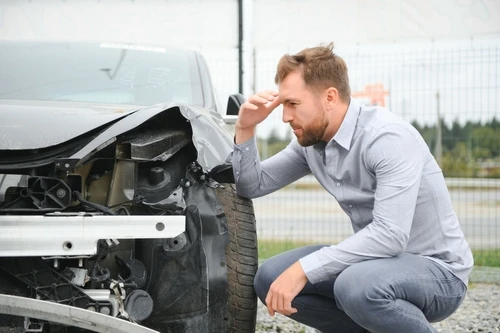 A driver in a car accident wonders whether insurance will pay for a rental car during repairs.