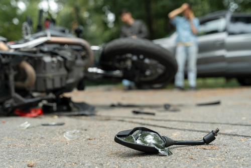 Columbus motorcycle accident lawyer, a skilled Columbus motorcycle accident lawyer on the phone with a client after a motorcycle accident.