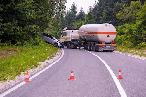 Georgia Truck Accident Scene