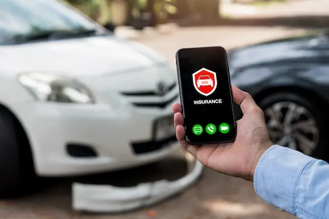 Damaged vehicle after Georgia Uber accident showing why rideshare injury lawyers are needed for insurance claims