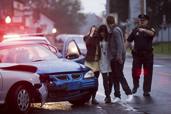 Car accident scene in Georgia where the at-fault driver was not cited by police but victim can still file injury claim